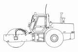 Bulldozer Excavator sketch template