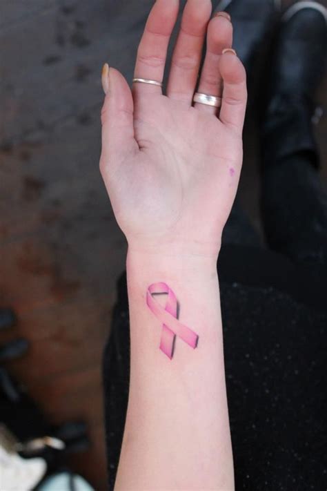 Breast Cancer Ribbon Tattoo Small Karissa Totten