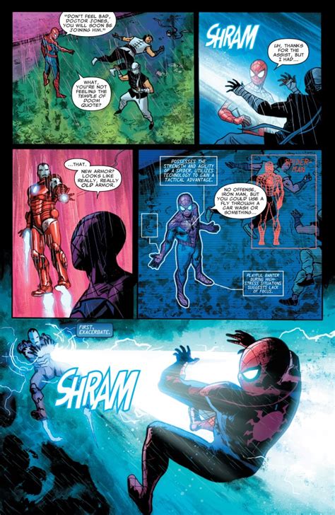 Spiderman In Armor Mkiv Vs Iron Man Bleeding Edge Armor Battles