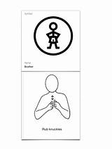 Makaton Symbols Symbole Znaki Communication Sen sketch template