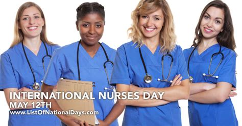international nurses day list of national days
