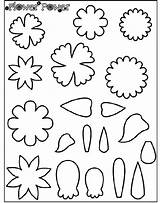 Coloring Flower Template Crayola Power Pages Flores Dibujos Petal Stencils Flowers Leaf Molde Print Preschool Templates Spring Cicek Boyama Printable sketch template