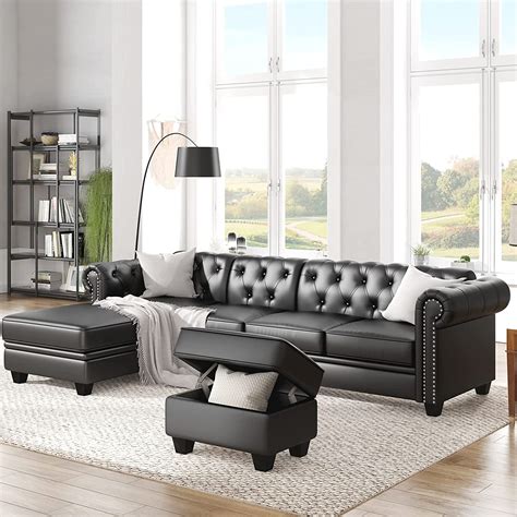 furniture sofa set modern convertible  chesterfield sectional sofa