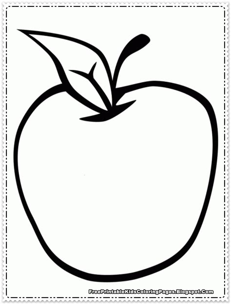 apple fruit coloring pages printable  printable kids coloring pages