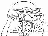 Coloring Yoda Baby Mandalorian Pages Colouring Printable Wars Star Drawing Popular Sheet sketch template