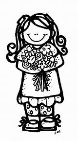 Melonheadz Requests Clip Manja Coloring Clipart Girl Melon Teacher March Flowers sketch template