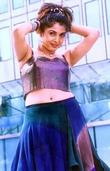 Indian Hot Actress Sexy Ramya Krishna Spicy Hot Navel Cleavage And