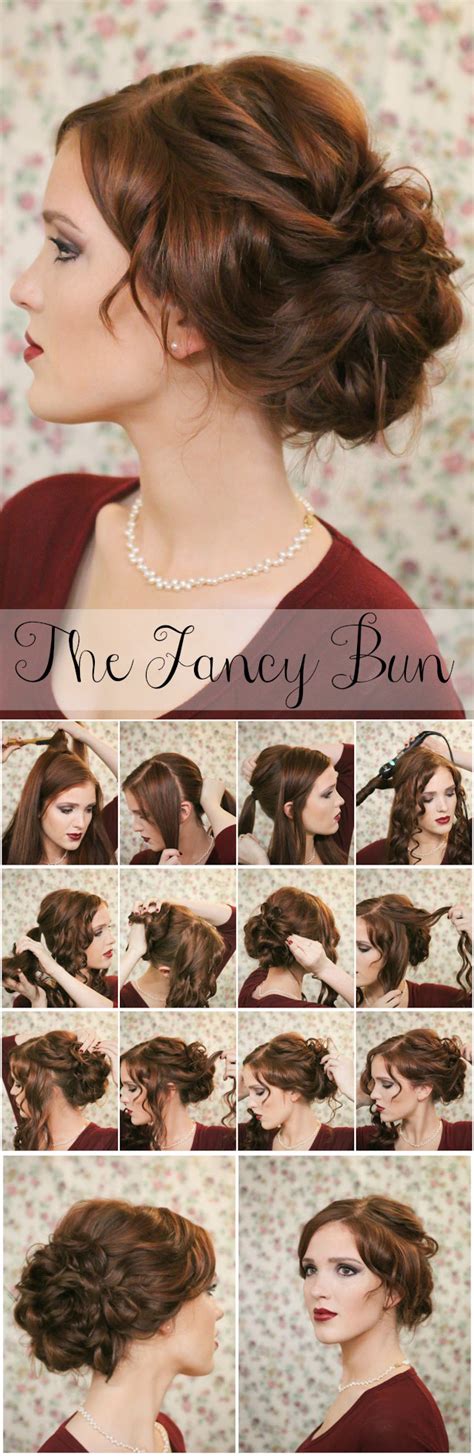 wonderful  simple bun hairstyles