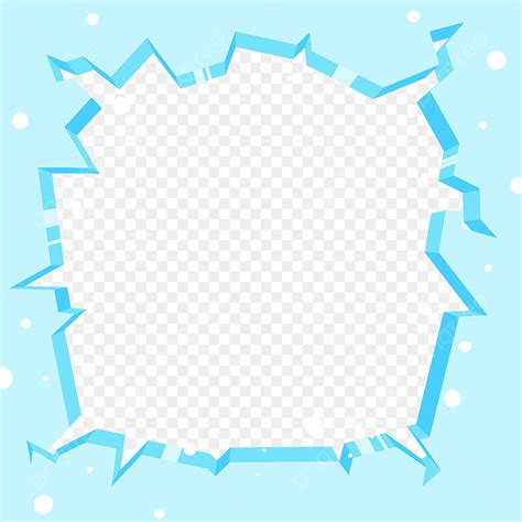 blue abstract border png picture blue abstract ice floe border