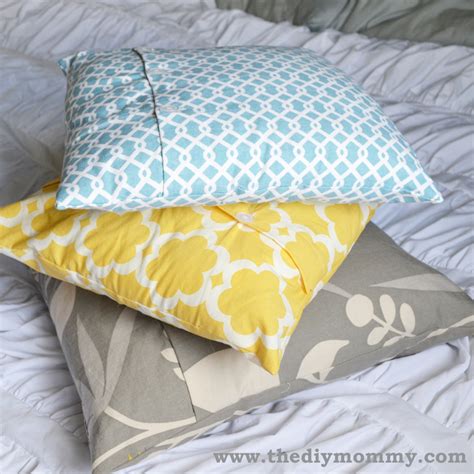 sew  buttoned pillow cover