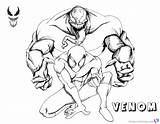 Venom Spiderman Vs Coloring Pages Printable Getdrawings Color Getcolorings sketch template