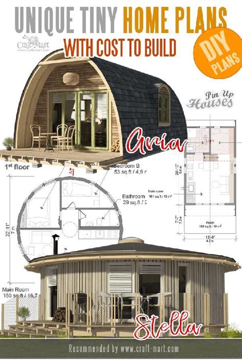 unique small house plans tiny homes cabins sheds craftmart unique small house plans