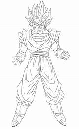 Vegito Goku Ssj4 sketch template