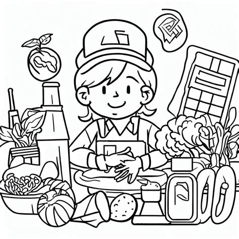 printable food safety coloring page  print  color