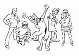 Scooby Gang Doo Coloring Pages Getcolorings sketch template