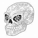 Skull Antistress Evil Adults Vectorstock Cdn5 Nasty sketch template
