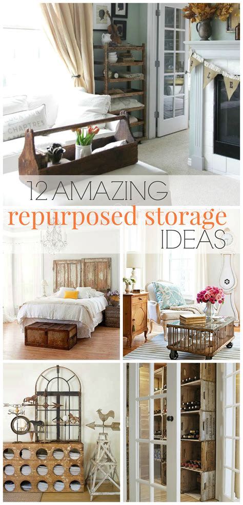 vintage living  amazing repurposed storage ideas bhg style spotters
