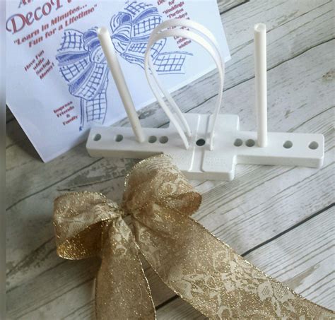 decofun bow maker complete  instructions    metallic bow ties ribbon writer