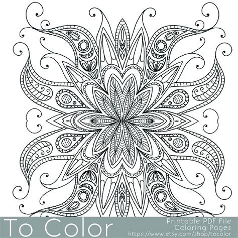 intricate coloring pages printable printable templates