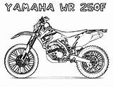Bike Motorcycle 250f Yz250f Coloringsun Bikes sketch template