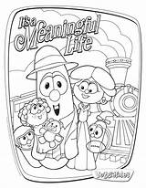 Veggietales Veggie Contentment Meaningful Pickle Coveting Azcoloring sketch template