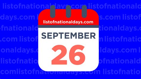 september  list  national days