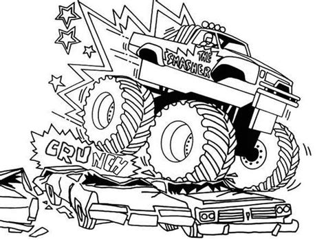 bigfoot monster truck coloring pages coloring pages pinterest