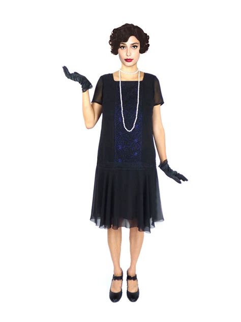 size flapper dress  dress roaring  dress black dress  waist dressknee