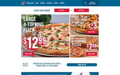 dominos pizza canada ecommerce web design case study bounteous