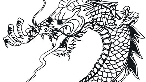 printable chinese dragon templates chinese dragon stencil