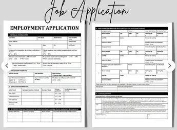 printable generic application  employment