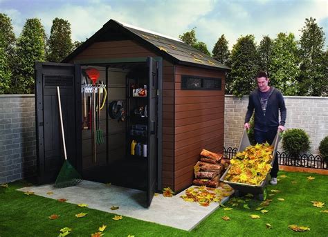 keter plastic composite outdoor storage shed  sheds
