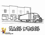 Coloring Truck Pages Trucks Mack Wheeler Big Rig Yescoloring Semi Boys Volvo Sheets Tough Sheet Cool Kenworth Pickup Fire sketch template