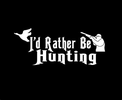 i d rather be hunting vinyl decal stickers custom sticker shop