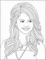 Selena Gomez Coloring Pages Nicole 2010 Florian Created sketch template