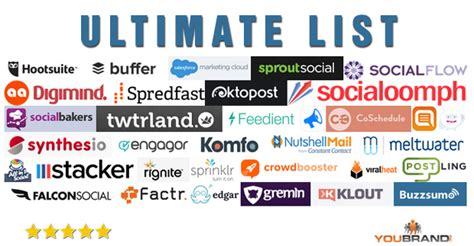 ultimate list     social media tools business  community