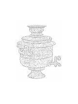 Samovar Raster sketch template