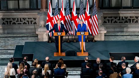 trump dangles post brexit trade deal  britons  opportunism   york times