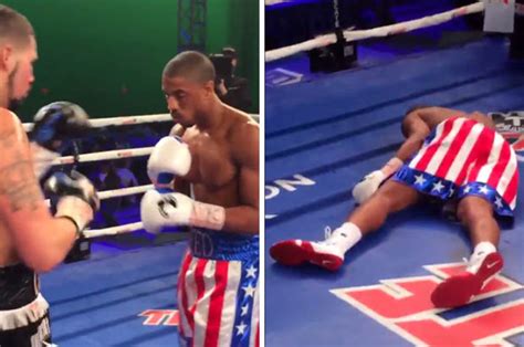 Michael B Jordan Knocked Out By Tony Bellew For Real