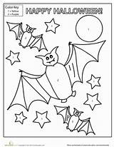 Halloween Worksheet Number Kids Worksheets Color Coloring Preschool Pages Printable Kindergarten Numbers Activities Pumpkin Crafts Activity Printables Toddler Cute Math sketch template
