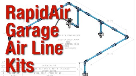 simple set   rapidair garage air  kits  eastwood youtube