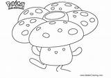 Coloring Pokemon Vileplume Pages Printable Kids sketch template