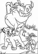 Simba Timon Pumbaa Pumba Leone Cirque Colorier Maestrasabry Justcolor Dessins Cartoni sketch template