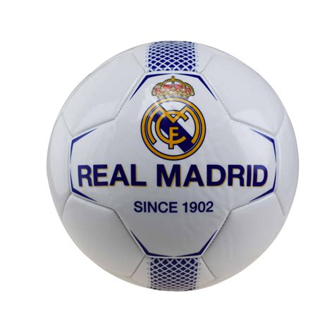 real madrid   soccer ball whiteblue real madrid cf  shop