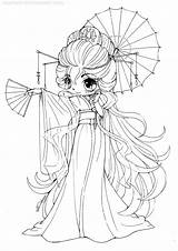 Coloring Pages Chibi Cute Lineart Color Ballet Victorian Woman Fairy Drawings sketch template