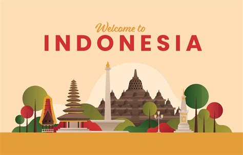 budaya indonesia vector art icons  graphics