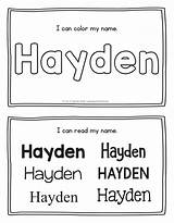Jayden Hayden Handwriting Tracing sketch template