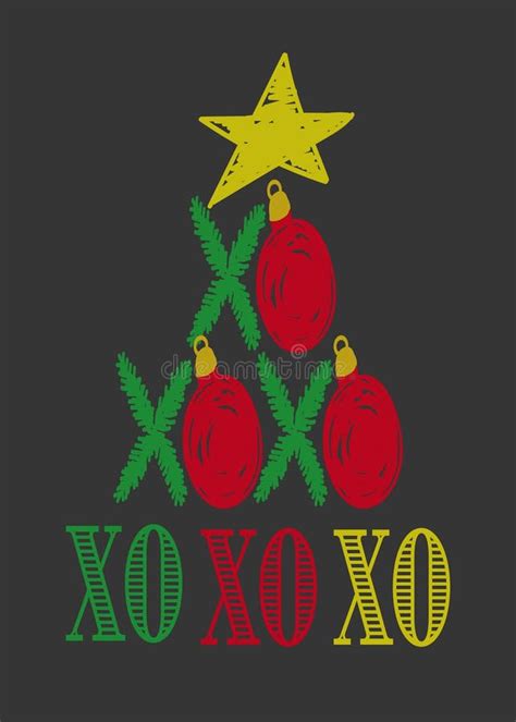 funny christmas card template christmas tree branches  red baubles