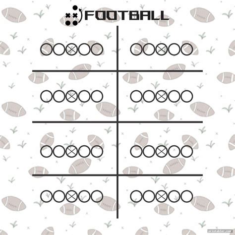 printable blank football offensive  template