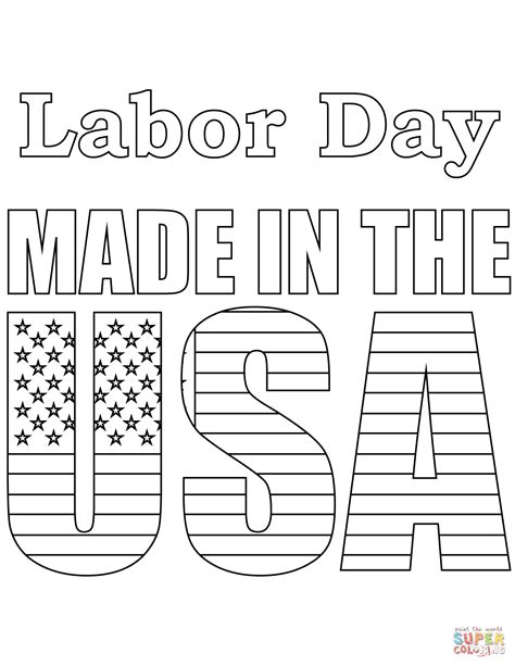 labor day coloring pages  kids